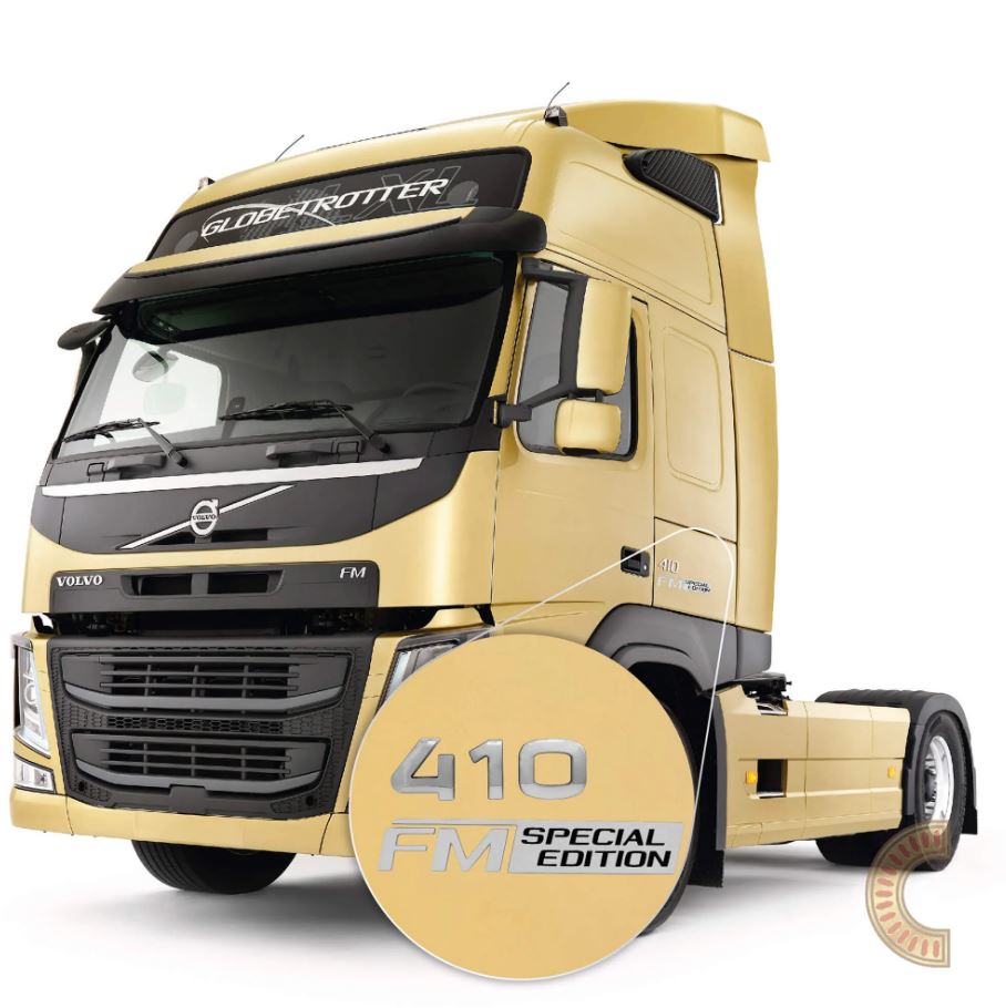 EMBLEMA ADESIVO EM CHROMO VOLVO GLOBETROTTER 