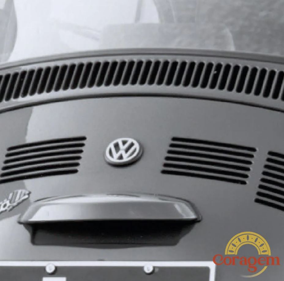 EMBLEMA ADESIVO EM CROMADO LOGO VW - FUSCA ITAMAR - SERIE OURO 93/96